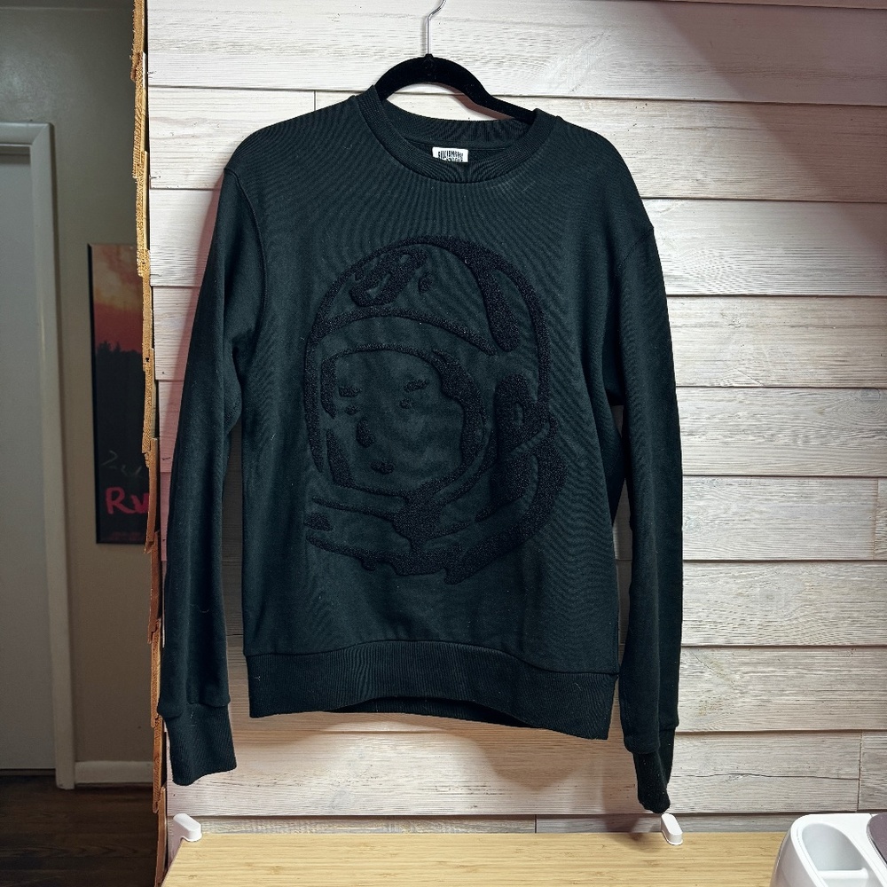 Billionaire Boys Club Black Embroidered Astronaut Head Sweatshirt